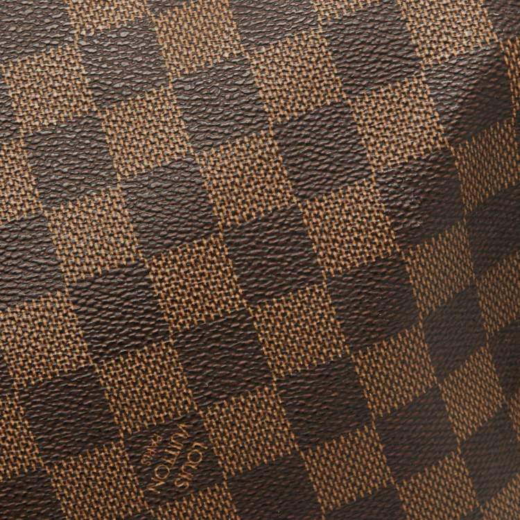 Pre Owned Louis Vuitton Damier Ebene Canvas Keepall Bandouliere 55 Bag