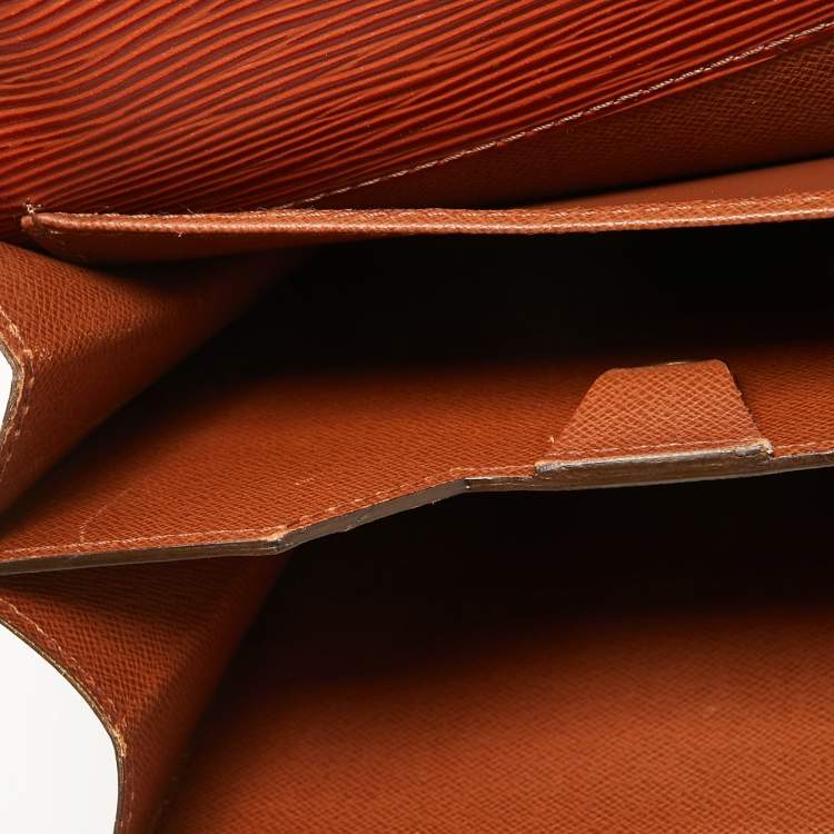 Pre Owned Louis Vuitton Cipango Gold Epi Leather Serviette Conseiller Briefcase