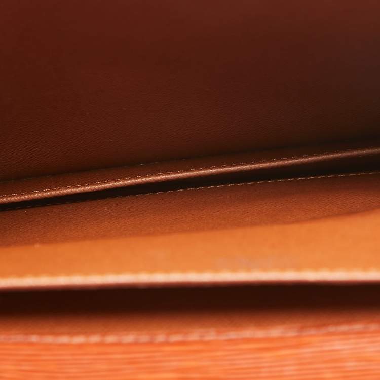 Pre Owned Louis Vuitton Cipango Gold Epi Leather Serviette Conseiller Briefcase