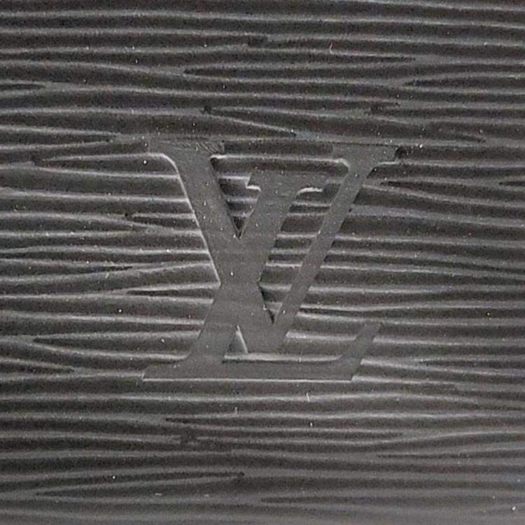 Pre Owned Louis Vuiton Black Epi Leather Sac Plat Tote Bag