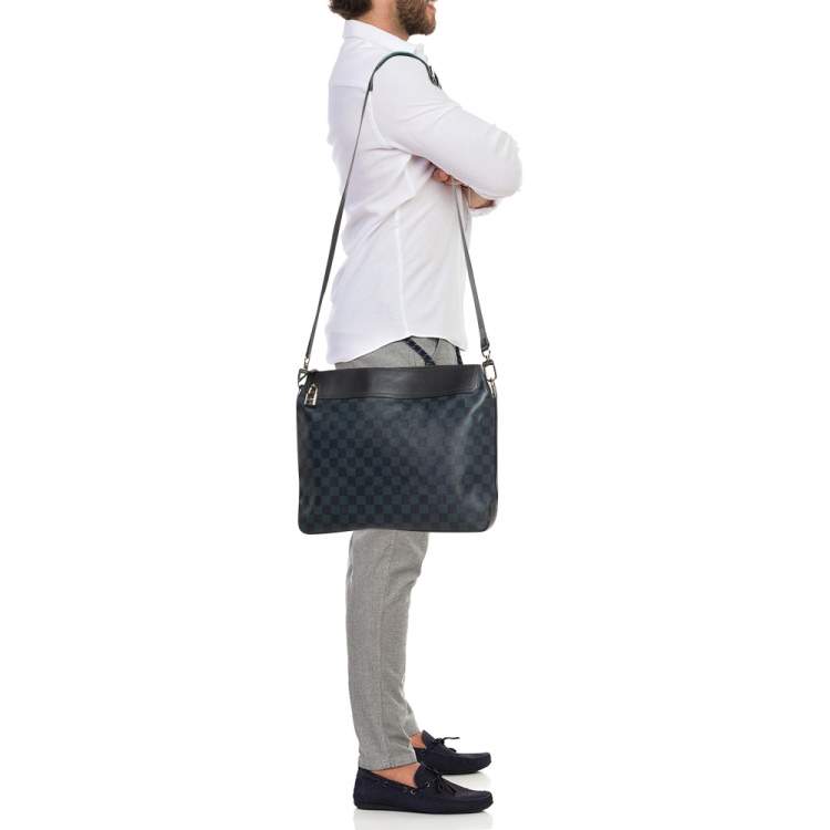Louis Vuitton Damier Cobalt Canvas Greenwich Messenger Bag Louis Vuitton Damier Cobalt Canvas Greenwich Messenger Bag