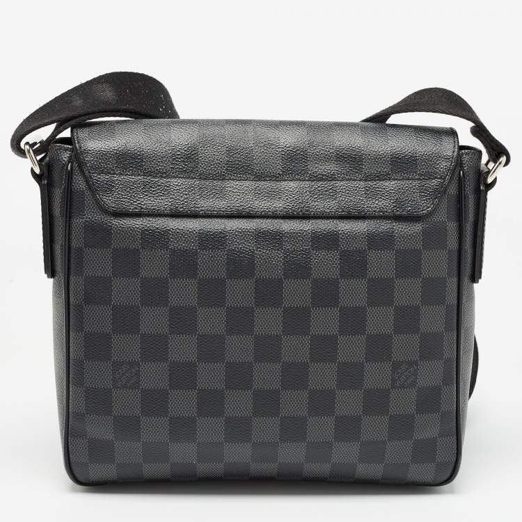 Pre Owned Louis Vuitton Damier Graphite Canvas District PM Bag