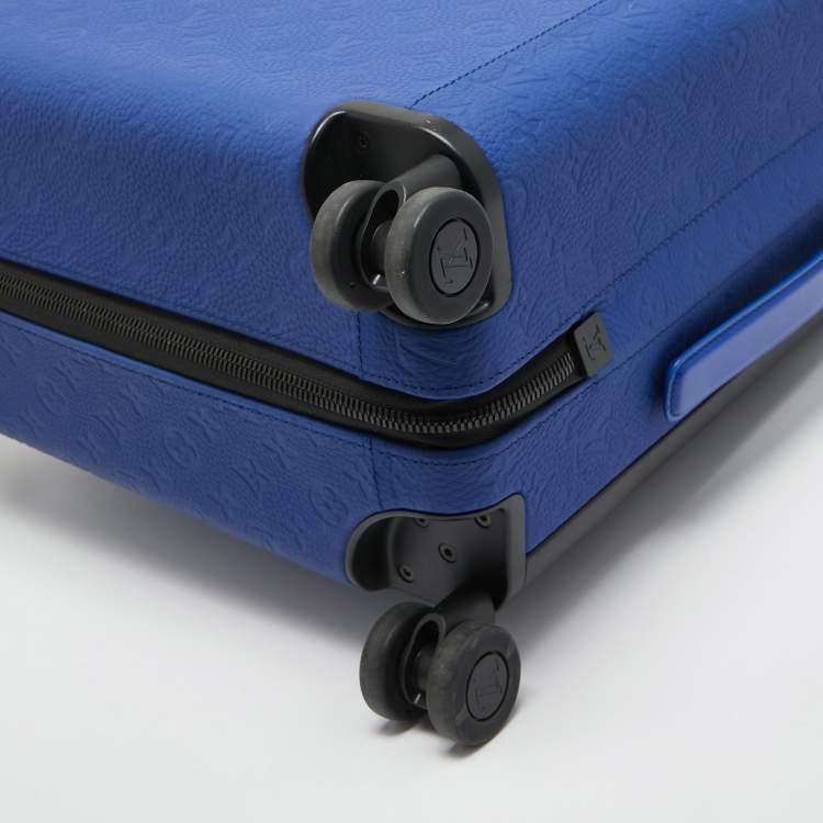 Pre Owned Louis Vuitton Racing Blue Monogram Empreinte Leather Horizon 55 Suitcase
