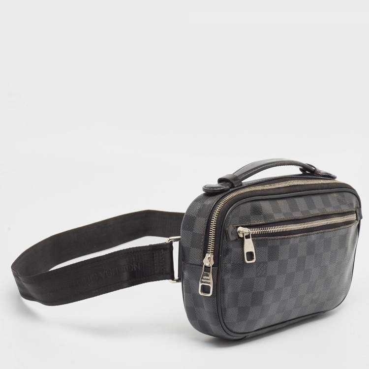 Pre Owned Louis Vuitton Damier Graphite Canvas Ambler Fanny Pack