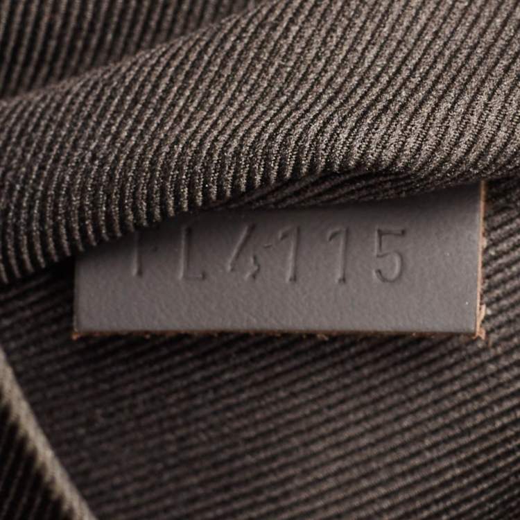 Pre Owned Louis Vuitton Black Damier Ebene Canvas and Leather Jake Backpack