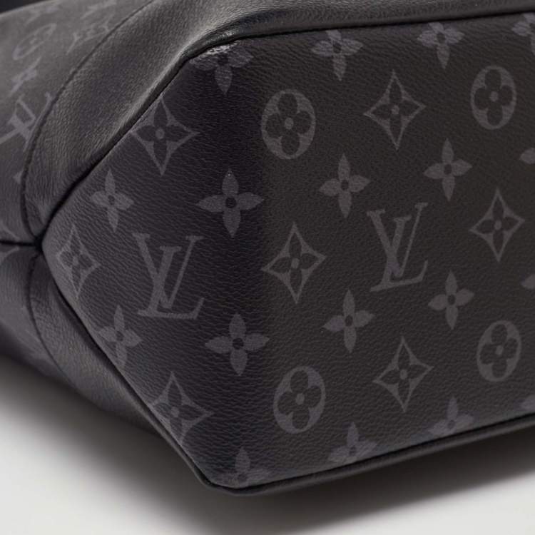 Pre Owned Louis Vuitton Monogram Eclipse Saumur Tote