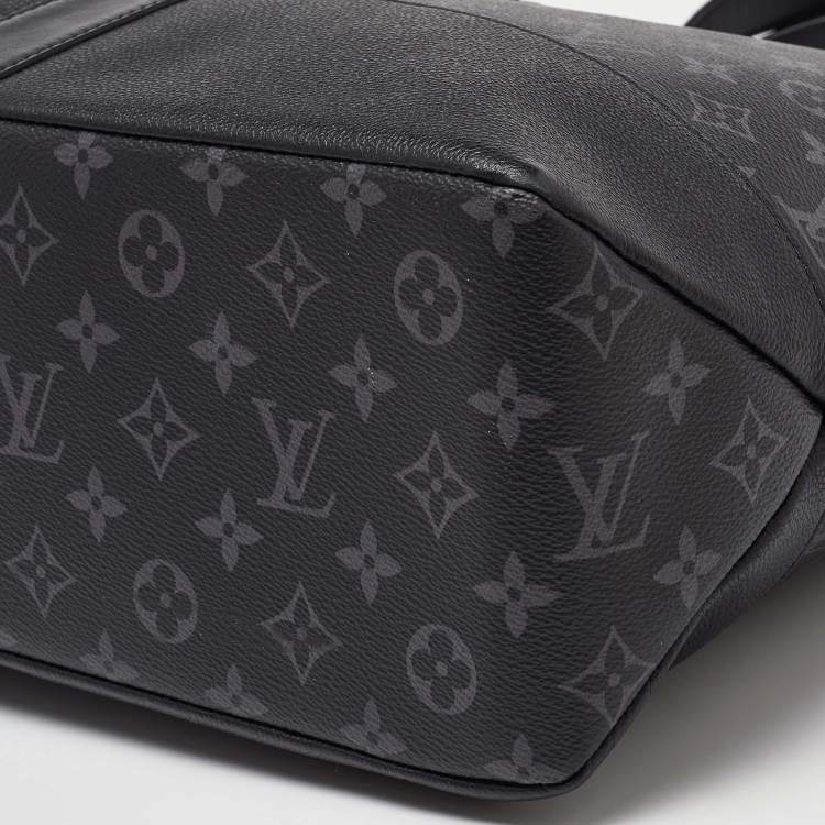 Pre Owned Louis Vuitton Monogram Eclipse Saumur Tote