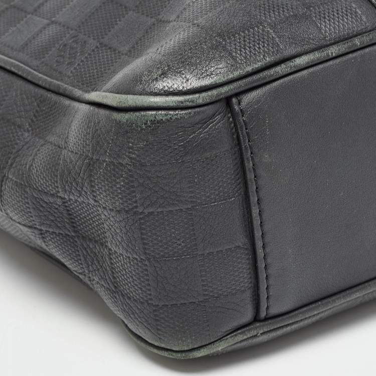 Pre Owned Louis Vuitton Damier Infini Leather Tadao Bag