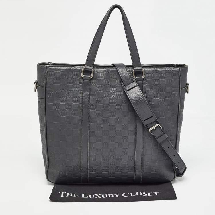 Pre Owned Louis Vuitton Damier Infini Leather Tadao Bag
