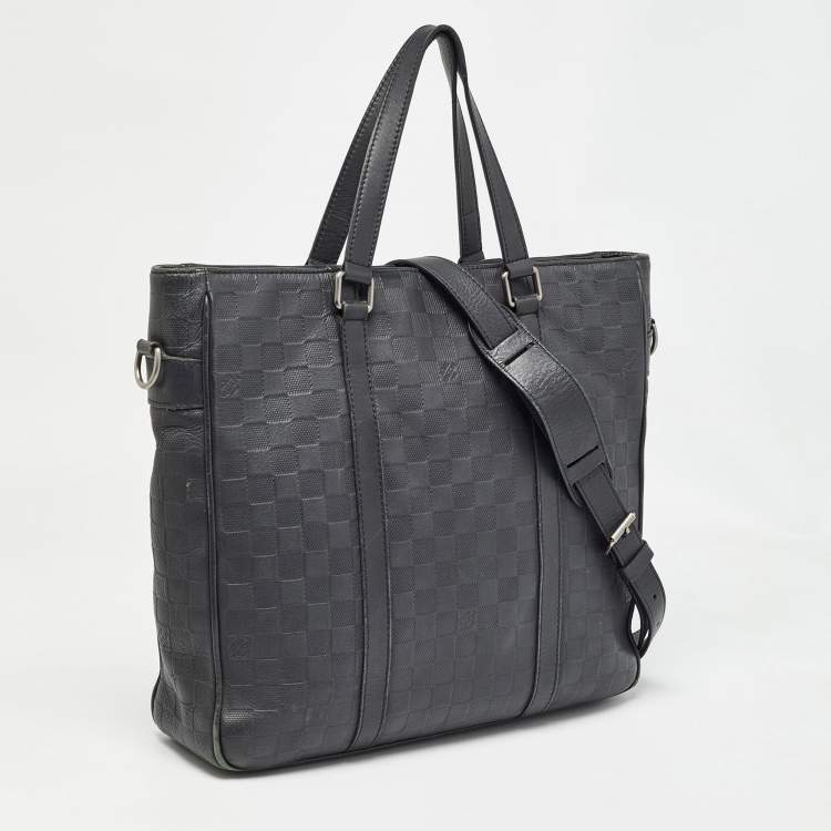 Pre Owned Louis Vuitton Damier Infini Leather Tadao Bag