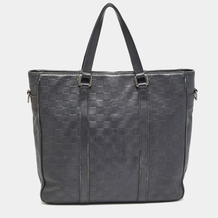 Pre Owned Louis Vuitton Damier Infini Leather Tadao Bag