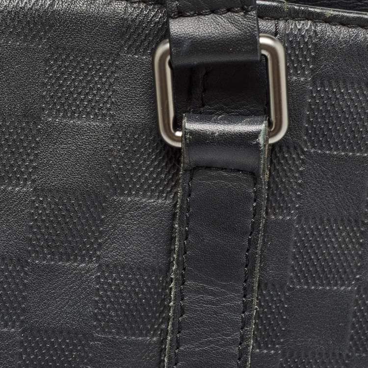 Pre Owned Louis Vuitton Damier Infini Leather Tadao Bag