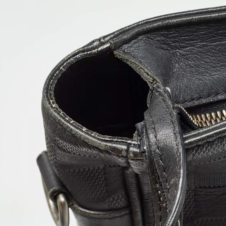 Pre Owned Louis Vuitton Damier Infini Leather Tadao Bag