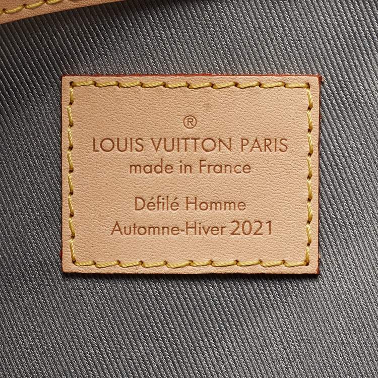 Pre Owned Louis Vuitton Silver Monogram Miroir Keepall Bandouliere 50 Bag