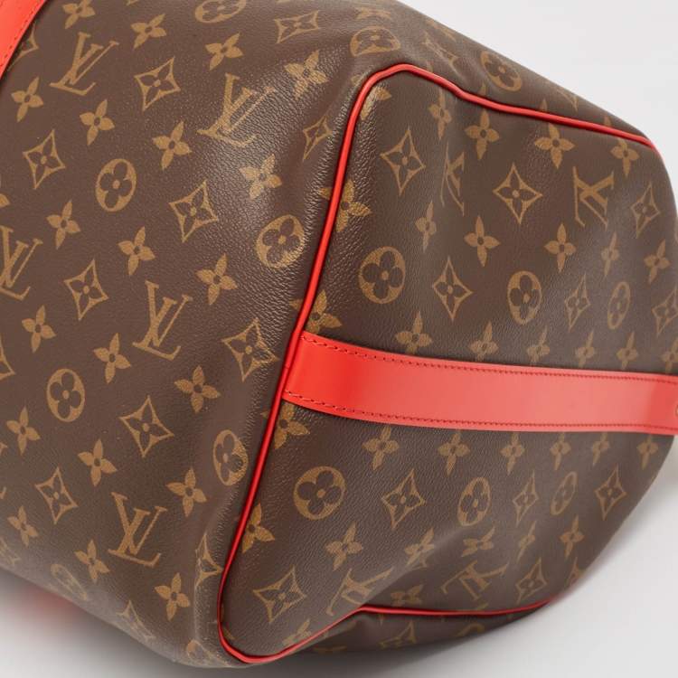 Pre Owned Louis Vuitton Cerise Monogram Canvas Keepall Bandouliere 50 Bag