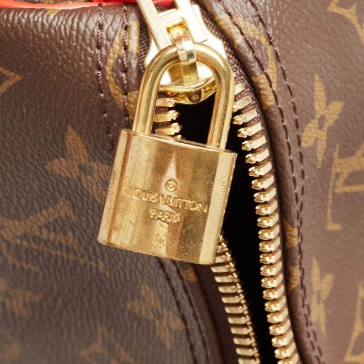 Pre Owned Louis Vuitton Cerise Monogram Canvas Keepall Bandouliere 50 Bag