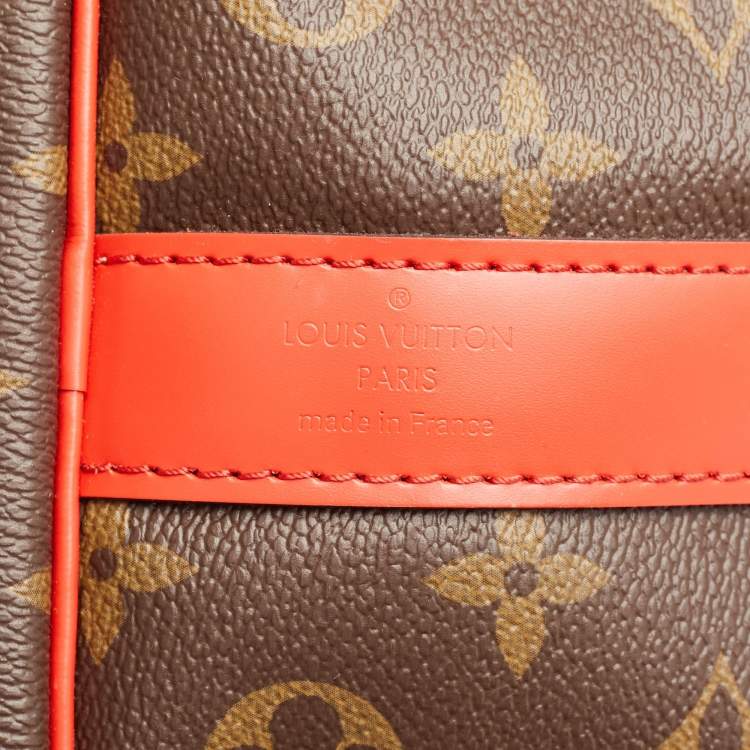 Pre Owned Louis Vuitton Cerise Monogram Canvas Keepall Bandouliere 50 Bag
