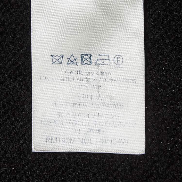 Pre Owned Louis Vuitton Black Piano Intarsia Wool Knit Sweater M