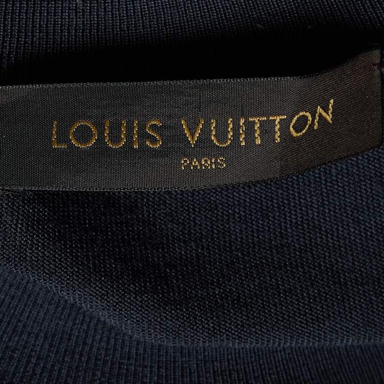Pre Owned Louis Vuitton Grey Wool Blend Sweatshirt M