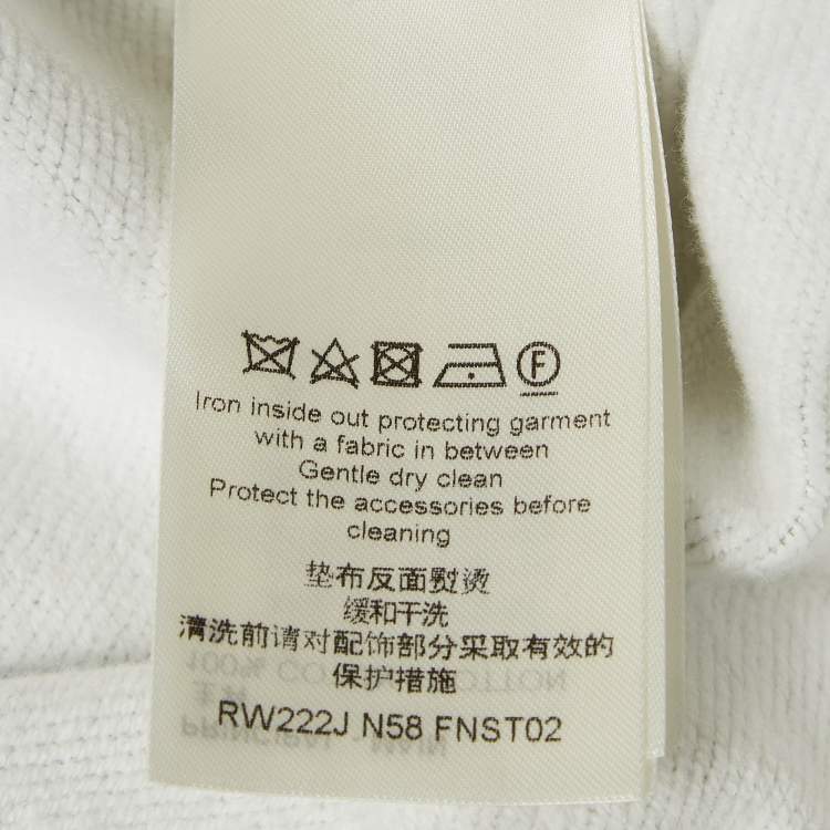 Pre Owned Louis Vuitton Multicolor Gradient Fleece Jersey LV Circle Hoodie L