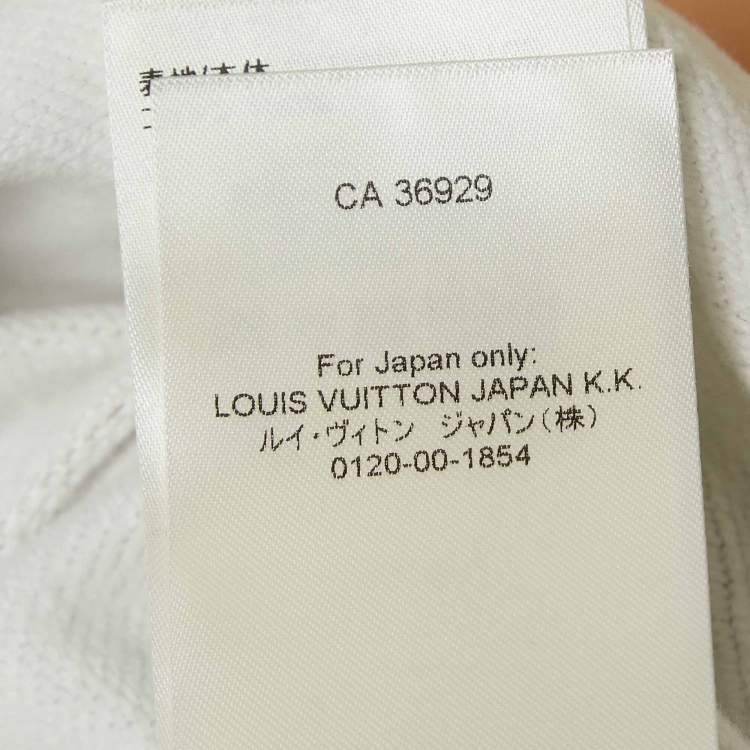 Pre Owned Louis Vuitton Multicolor Gradient Fleece Jersey LV Circle Hoodie L