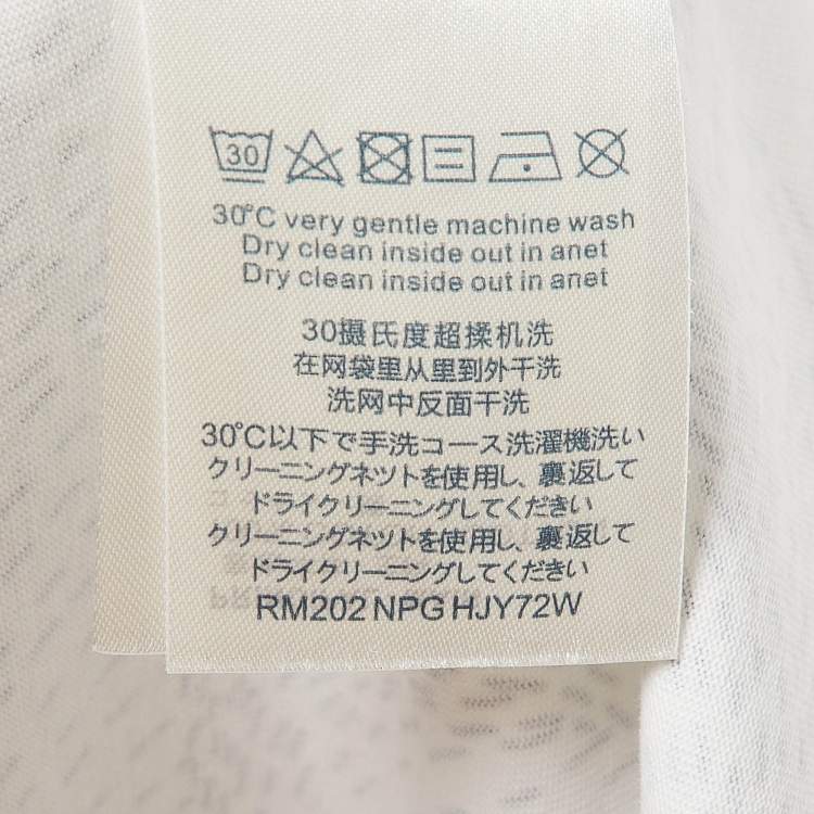 Pre Owned Louis Vuitton White Printed Cotton T-Shirt XL