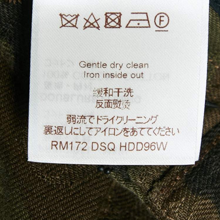 Pre Owned Louis Vuitton X Supreme Camouflage Monogram Jacquard Regular Fit Jeans M