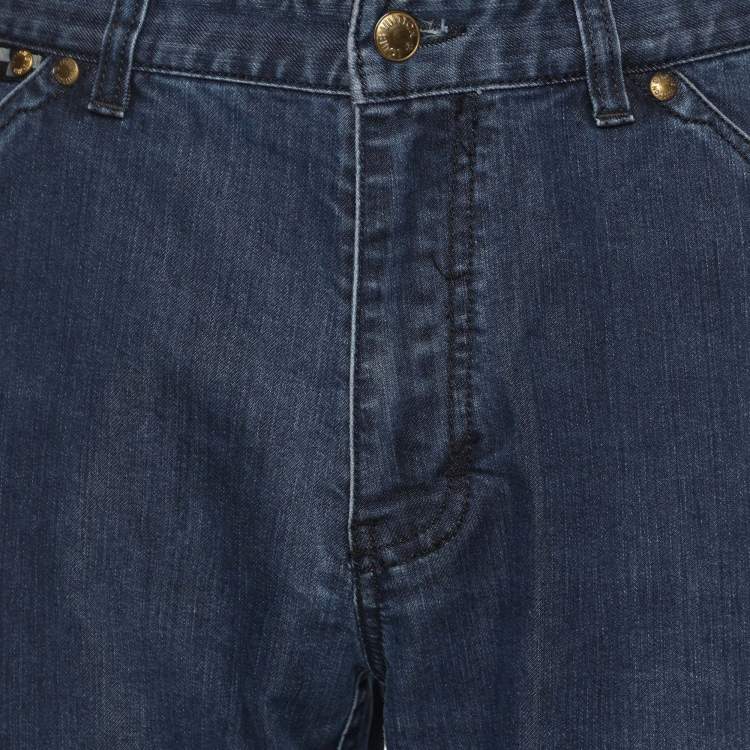 Pre Owned Louis Vuitton Blue Denim Jeans XL