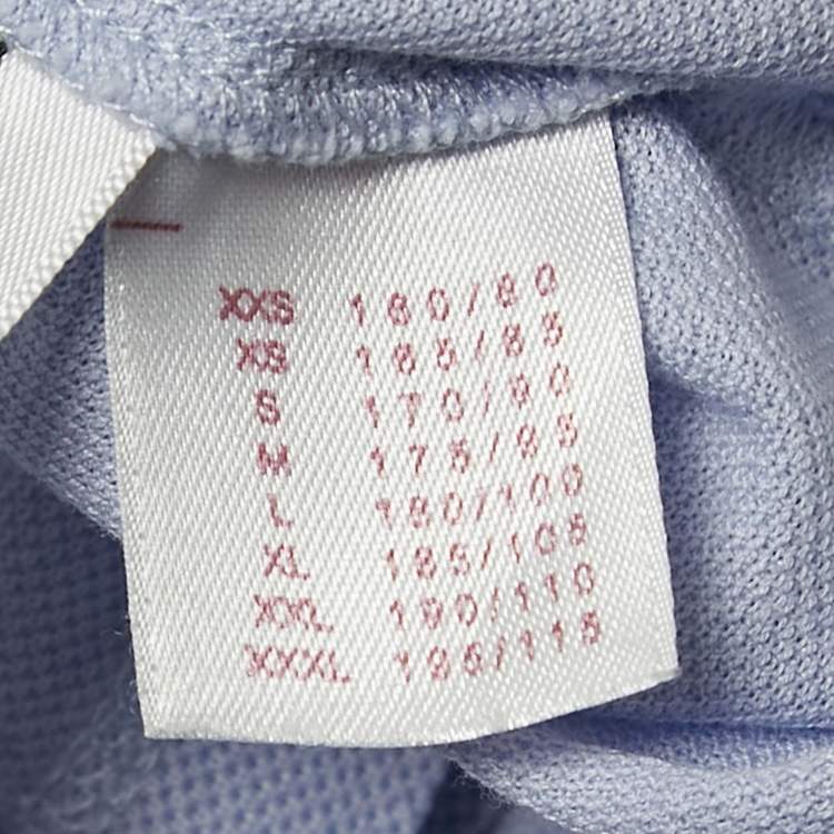 مملوكة مسبقًا Louis Vuitton Blue Pique Cotton Polo T-Shirt XL