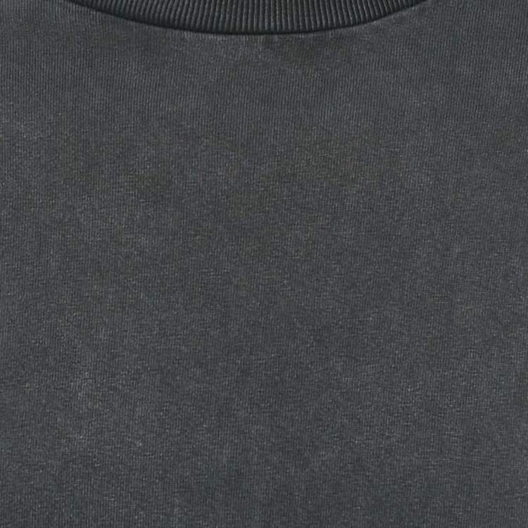 Pre Owned Louis Vuitton Grey Cotton Inside-Out Sleeve T-Shirt S