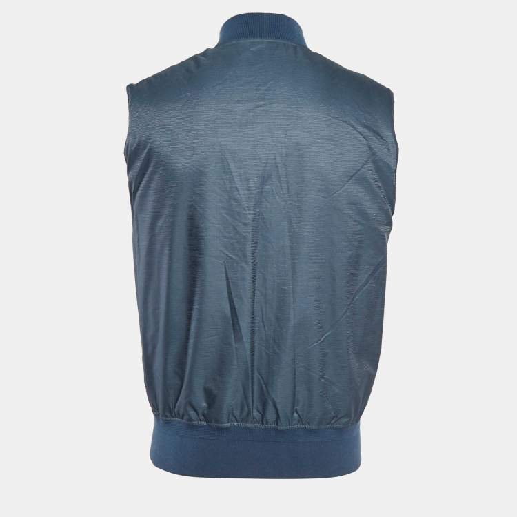 Pre Owned Louis Vuitton Nylon Padded Reversible Down Gilet XL