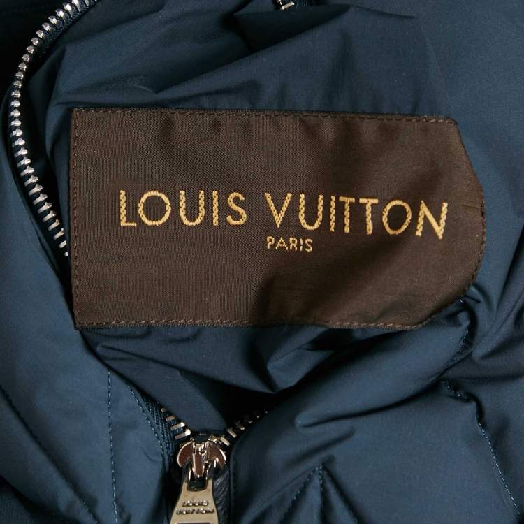 Pre Owned Louis Vuitton Nylon Padded Reversible Down Gilet XL