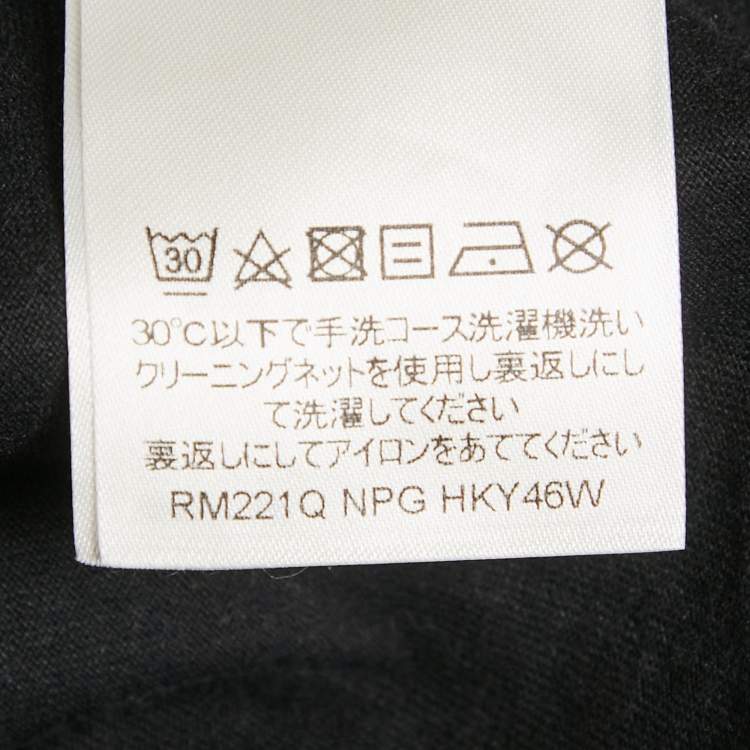 Pre Owned Louis Vuitton Black Gradient Monogram Print Cotton T-Shirt S