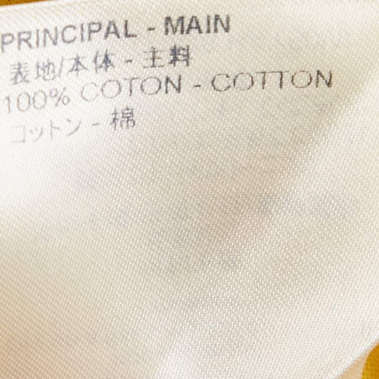 مملوكة مسبقًا Louis Vuitton Yellow Cotton Crew-Neck T-Shirt XL