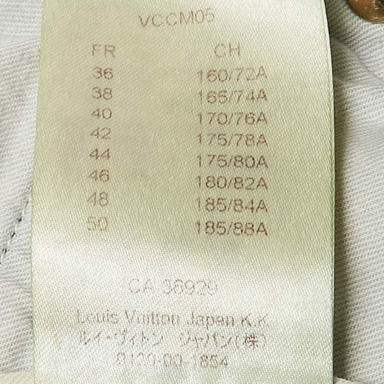Pre Owned Louis Vuitton Blue Washed Denim Jeans M Waist 32"