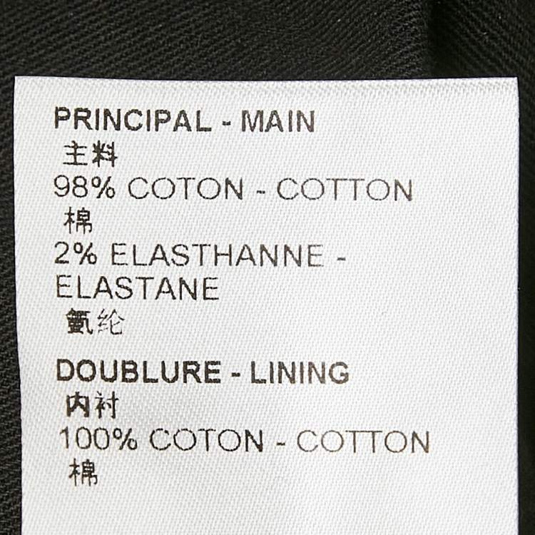 Pre Owned Louis Vuitton Black Denim Jeans M Waist 32"