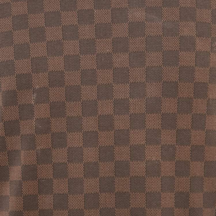 Pre Owned Louis Vuitton Brown Damier Print Jersey Long Sleeve T-Shirt M