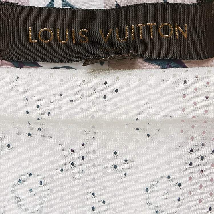 Pre Owned Louis Vuitton Pink Monogram Print Synthetic Swim Shorts M