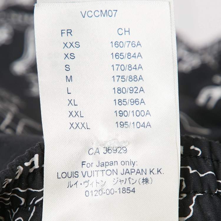 Pre Owned Louis Vuitton Black LV Cartoons Board Swim Shorts M
