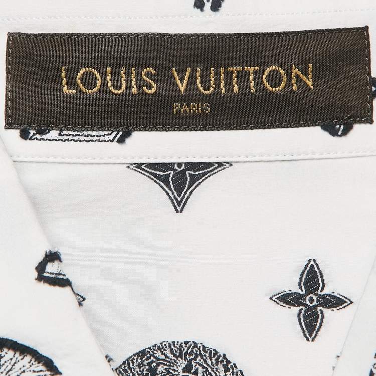 Pre Owned Louis Vuitton White Christopher Nemeth Rope Fil-coupe Cotton Shirt XL