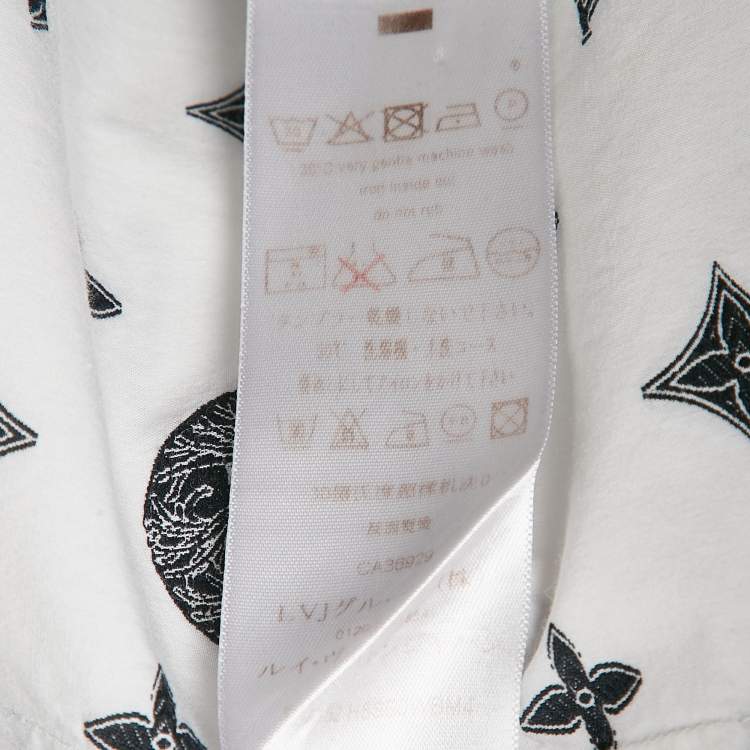Pre Owned Louis Vuitton White Christopher Nemeth Rope Fil-coupe Cotton Shirt M