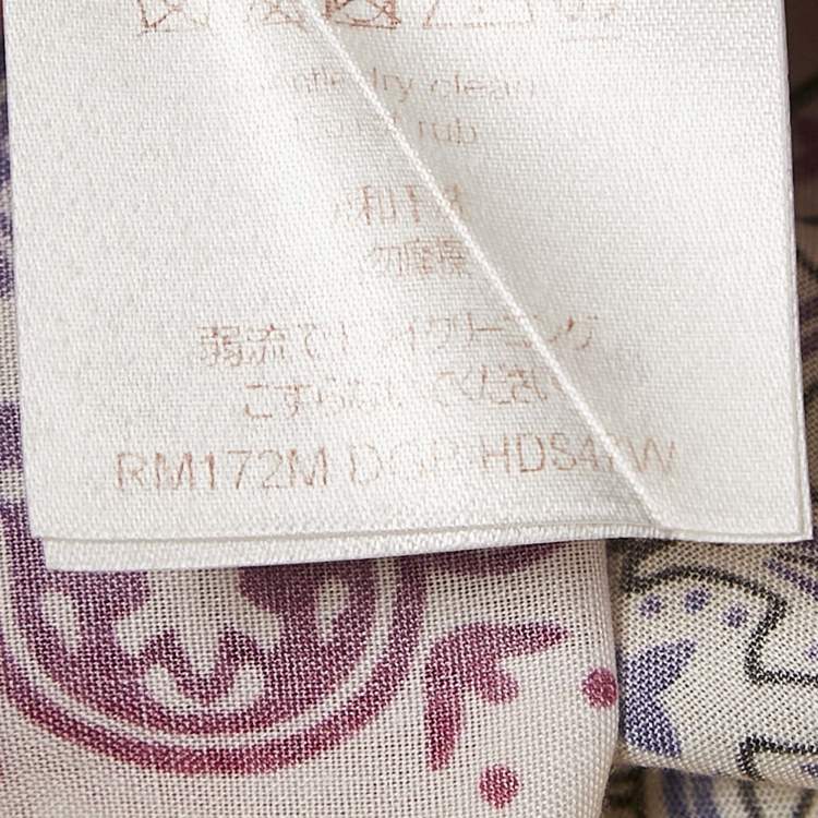 Pre Owned Louis Vuitton x Fragment Design Multicolor Bandana Print Cotton Short Sleeve Shirt M