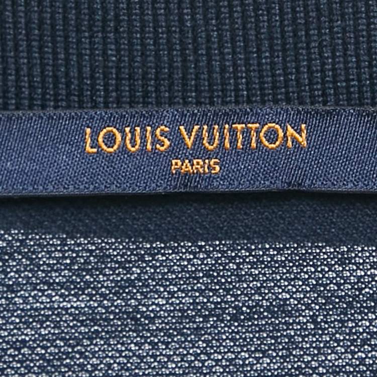 مملوكة مسبقًا Louis Vuitton Navy Blue Cotton Pique Polo T-Shirt 4XL