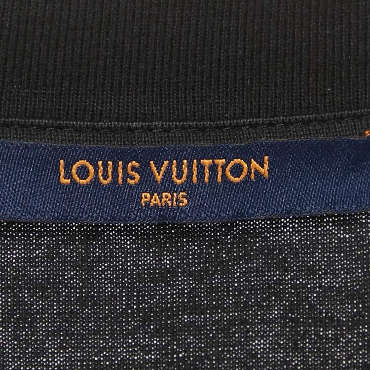 Pre Owned Louis Vuitton Black Monogram Gradient Print Cotton Crew Neck T-Shirt S