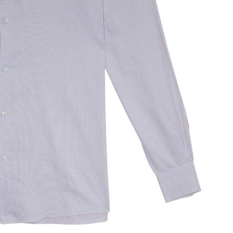 Pre Owned Louis Vuitton Rose Pink Cotton Button Down Shirt L