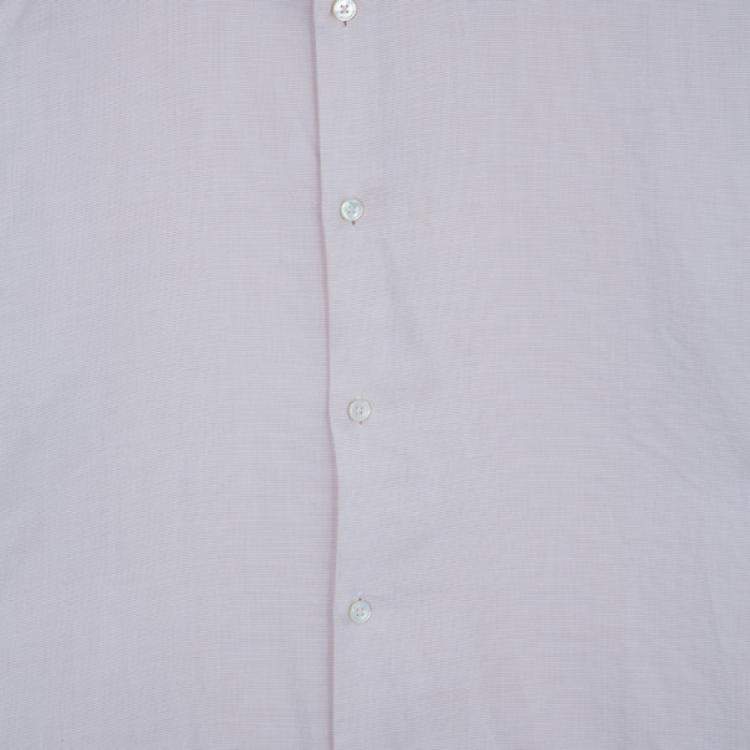 Pre Owned Louis Vuitton Rose Pink Cotton Button Down Shirt L