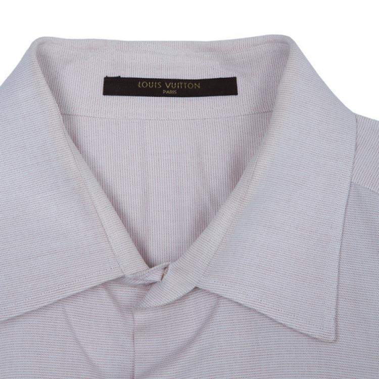 Pre Owned Louis Vuitton Rose Pink Cotton Button Down Shirt L