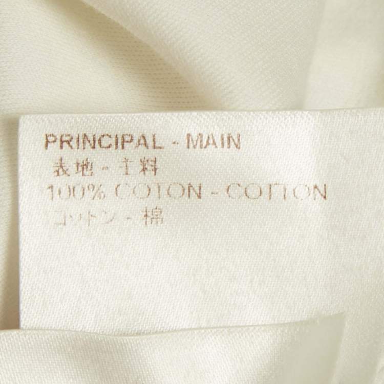 Pre Owned Louis Vuitton White Monogram Race Print Cotton Crewneck T-Shirt L