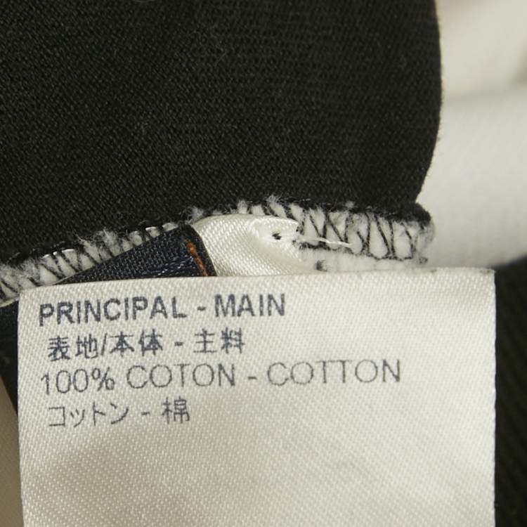 Pre Owned Louis Vuitton Monochrome Monogram Cotton Hoodie L