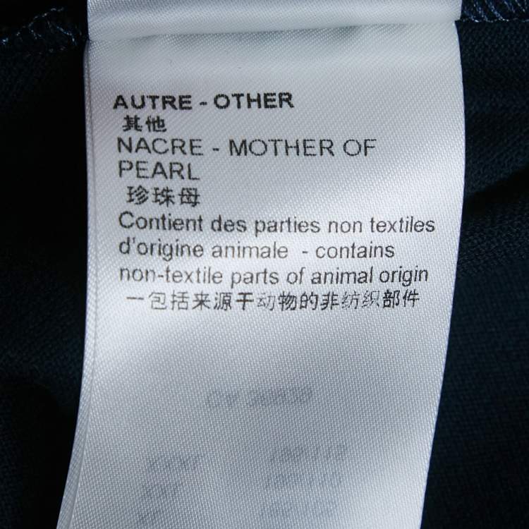 Pre Owned Louis Vuitton Blue Cotton Pique Polo T-Shirt M